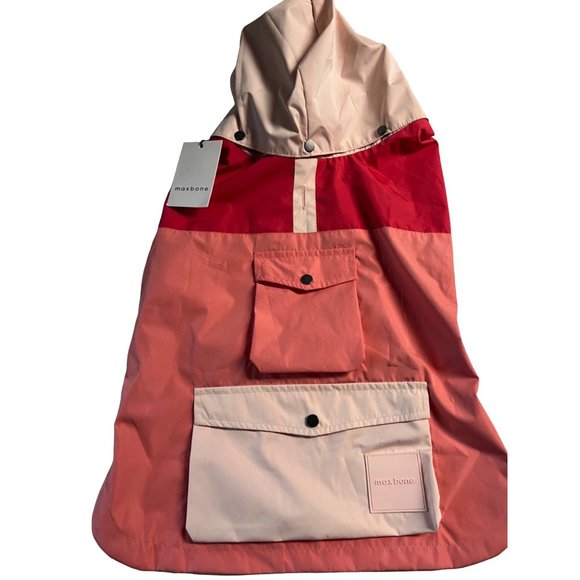 Maxbone Dog Jacket Pink Rain Jacket Windbreaker Large L New NWT